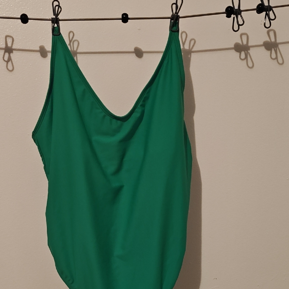 Green Women's One Piece Swimsuit